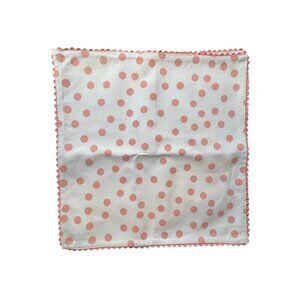 Nicole Miller Polka Dot Napkins Retro Feminine Mod Boho Hippie Folk Set of 4 80s